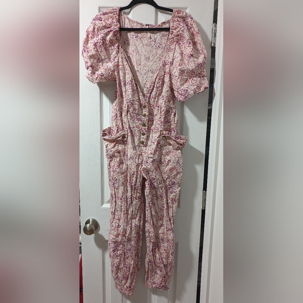 Free People Pink Jumpsuit